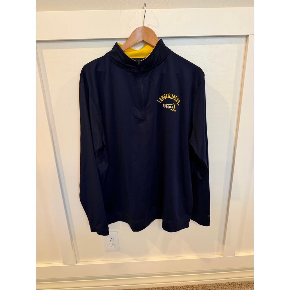 Champion NAU Lumberjacks Navy Lightweight Quarter Zip Pullover XL